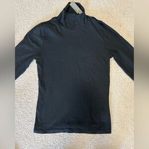 J.Crew Tissue Crepe Longsleeve Turtleneck in Black - W’s Medium